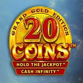 20 Coins Grand Gold Edition slot logo by Wazdan at Stake Casino
