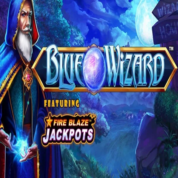 Enjoy Blue Wizard Fire Blaze Jackpots by Rarestone Gaming – logo hosted on stakekasino.eu.com