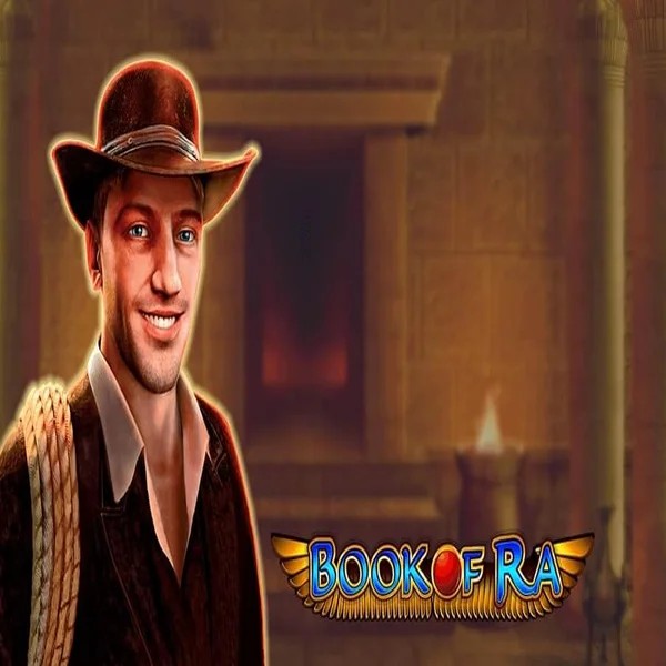 Slots logo of Book of Ra from Greentube at Stake Casino