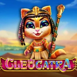 Cleocatra slot logo by Pragmatic Play at Stake Casino