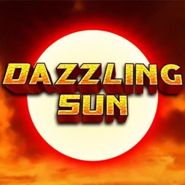 Dazzling Sun slot logo by Win Studios at Stake Casino