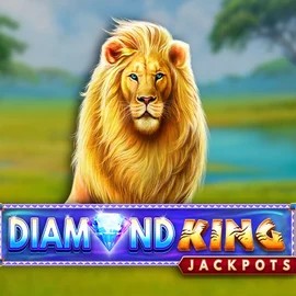 Diamond King Jackpots logo by SpinPlay Games at Stake Casino