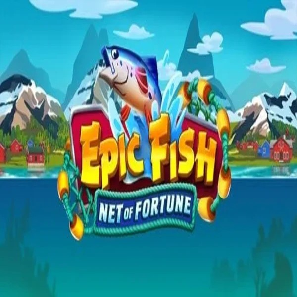 Epic Fish Net of Fortune online game logo by Quickspin on stakekasino.eu.com