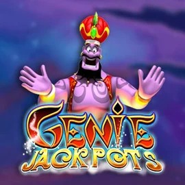 Genie Jackpots slot visual from Blueprint Gaming available on stakekasino.eu.com