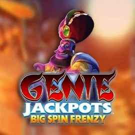Genie Jackpots: Big Spin Frenzy online game logo by Blueprint Gaming on stakekasino.eu.com