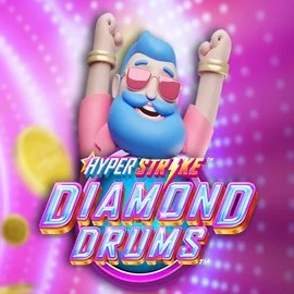 Hyper Strike Diamond Drums logo by Gameburger Studios at Stake Casino