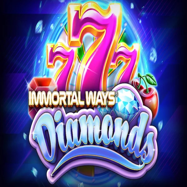 Official Slots logo: Immortal Ways Diamonds by RubyPlay at Stake Casino
