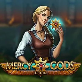 Mercy Of The Gods online game logo by NetEnt on stakekasino.eu.com