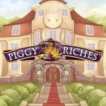 Piggy Riches game by NetEnt – logo hosted on Stake Casino