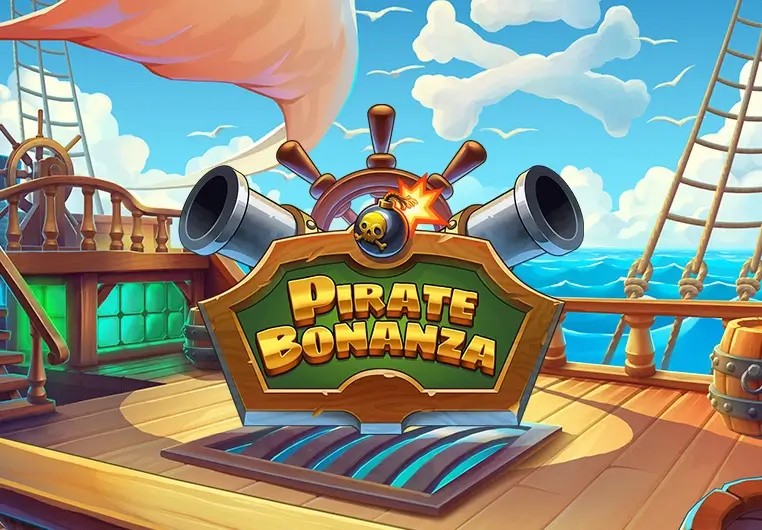 Slots logo of Pirate Bonanza Slot from Backseat Gaming at Stake Casino
