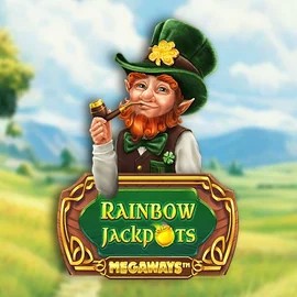 Rainbow Jackpots Megaways game by Red Tiger Gaming – logo hosted on Stake Casino