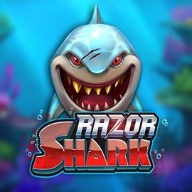 Razor Shark logo – Slots by Push Gaming at Stake Casino