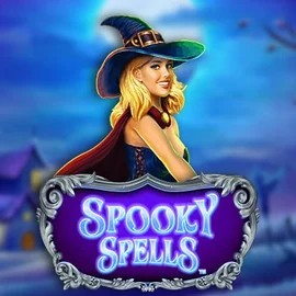 Spooky Spells logo by Novomatic at Stake Casino