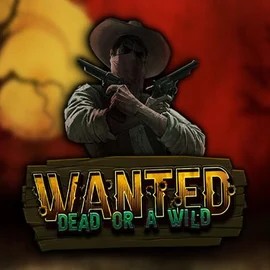Wanted Dead or a Wild game by Hacksaw Gaming – logo hosted on Stake Casino