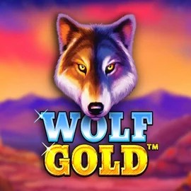 Wolf Gold online game logo by Pragmatic Play on stakekasino.eu.com